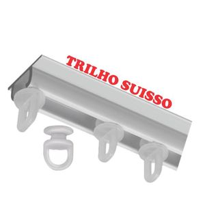 Cortina Tóquio para Trilho Suisso Max Tecido Oxford 2,00m x 1,70m Janela Quarto Sala - Marrom