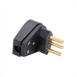 Plugue Angular 2P+T 20 A 250 V Preto Tramontina