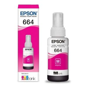 Kit Refil De Tinta Original Epson T664 Preto Ciano Magenta Amarelo Magenta