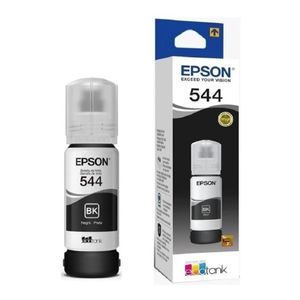 Garrafa De Tinta Refil Para Impressora Original Epson T554 Preto 65ml