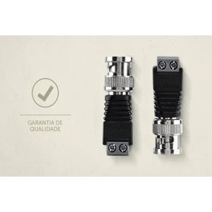 Kit 10 Peças Conector Com Borne Bcn Macho Intelbras Conex 1000