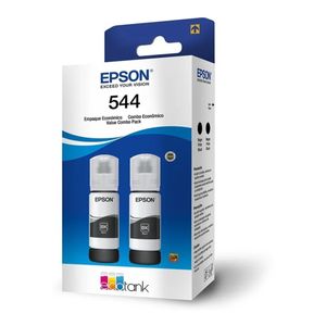 Kit 2 Garrafas Refil de Tinta Para Impressora Original Epson T544 Preto