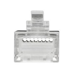 Kit Conector Rj45 Para Cabo De Rede Upt Cat5e Intelbras Conex 1000 Transparente 50 Peças