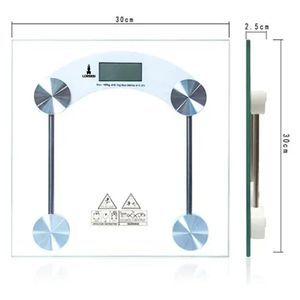 Balança Corporal Digital Quadrada Banheiro Academia Consultório Até 180kg Lorben