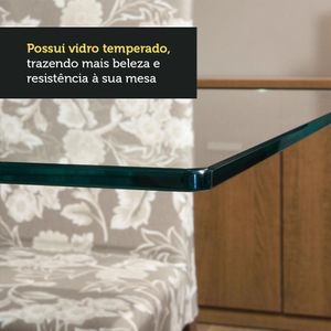 Conjunto Sala de Jantar Maya Mesa 4 Cadeiras Madesa