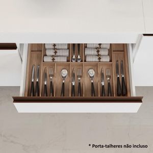 Armário De Cozinha Compacta 190cm Reims Madesa 07 Branco
