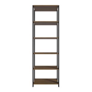 Armário Estante Multiuso Organizador Despensa 5 Prateleiras 59cm Rustic/preto Madesa