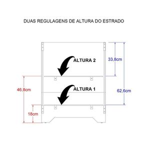 Berço Com Colchão Ditália Multifuncional 3x1 BBI-51 Branco
