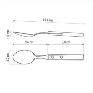 Colher Mesa Inox Madeira Polywood Tramontina 21103/490