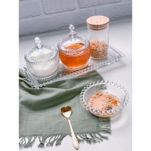 Kit Açucareiro + Meleira Pearl Bolinha Wolff Transparente