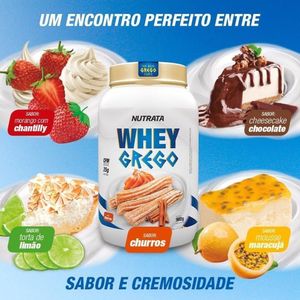 Whey Grego 900g Sabor Cheesecake De Chocolate