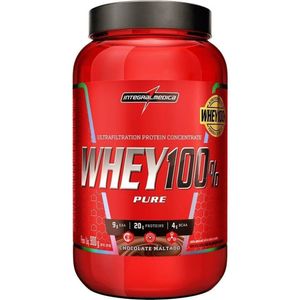 Whey 100% Pure Pote 907g Sabor Chocolate Maltado 900g