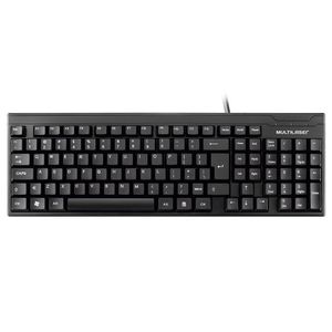 Teclado Slim Preto Laser Usb Multilaser