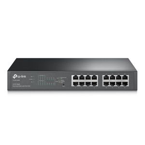Switch Gigabit Easy Smart 10/100/1000 C/ 16 Portas (Sendo 8 Poe) Tl-Sg1016Pe Smb