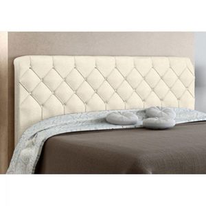 Cabeceira Baú Colchão Box De 160cm Paris Amassado Bege