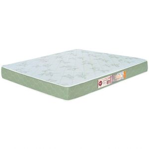 Colchão Casal Sleep Max Espuma D33 138X188X25Cm Branco/Verde - Castor