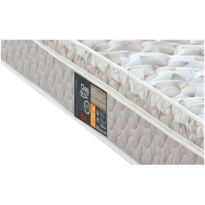 Colchão Casal King Mola Class Pocket Euro 180X200X25Cm Branco/Bege - Castor
