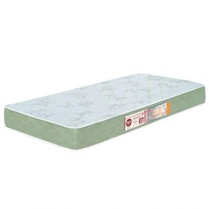 Colchão Solteiro Sleep Max Espuma D33 88X188X18Cm Branco/Verde - Castor