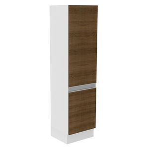 Paneleiro 100% MDF 2 Portas Smart Branco/Rustic Madesa