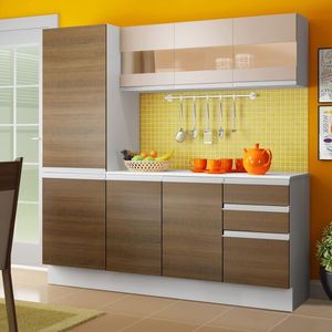 Cozinha Compacta Smart Modulada 170 cm 100% MDF Madesa