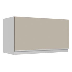 Armário Aéreo 100% Mdf 60 Cm 1 Porta Basculante Branco/crema Smart Madesa Branco/crema
