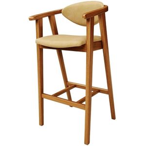 Kit 5 Banquetas Alta Para Cozinha Bancada Bar Sala De Jantar Fixa Cecília L02 Couríssimo Casco Fendi - Lyam Decor
