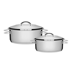 Caçarola Rasa 24 Cm 4,7 L + Caçarola Rasa 28 Cm 7,1 L Solar
