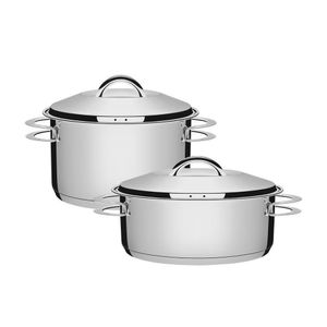 Caçarola Rasa 24 Cm 4,7 L + Caçarola Funda 24 Cm 6,1 L Solar