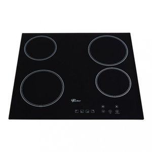 Cooktop Elétrico 4 Bocas Mesa Vitrocerâmica Touch Fischer Preto 220V