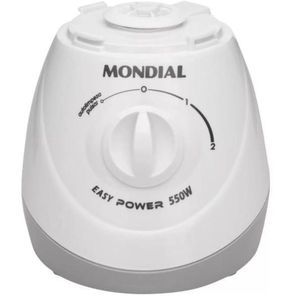 Liquidificador Mondial Easy Power 550w 2 Velocidades L-550 Branco 127V
