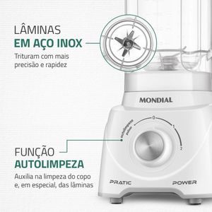 Liquidificador Mondial L-97-W Branco 110V