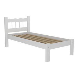 Cama Solteiro Para Colchão 78/88 X 188Cm Madri Cr4141 Branca
