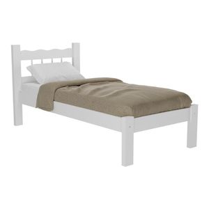 Cama Solteiro Para Colchão 78/88 X 188Cm Madri Cr4141 Branca