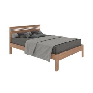 CamaCasal Para Colchão 138 X 188 Cm Cr35013 Amendoa/Branca