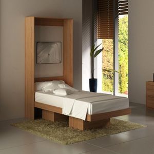 Cama Solteiro Para Colchão 88 X 188 Cm Cr35035 Amendoa