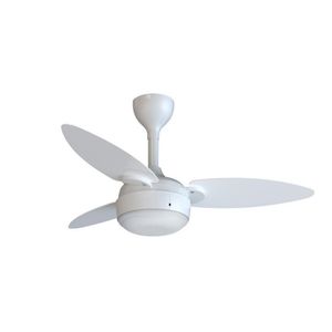 Ventilador De Teto 3 Pás Elluz Branco Bivolt - Ventisol