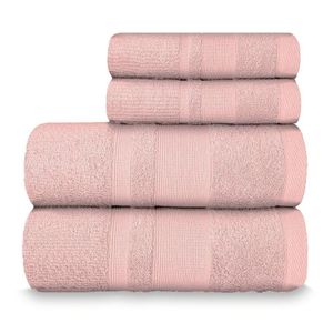 Jogo De Toalha Banhão Master 100% Algodão 4 Peças Gramatura 550 Rosa Cravo
