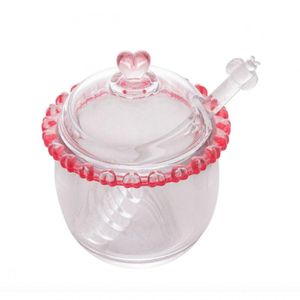 Meleira Cristal Com Pegador Coração Borda Rosa Lyor