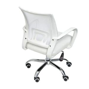 Kit 6 Cadeiras De Escritório Begonia Tela Mesh Ergonômico Branco