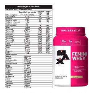 Femini Whey 900g - Baunilha