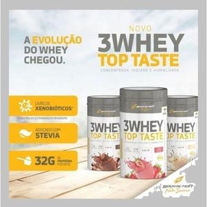 3 Whey Top Taste 900g Sabor Chocolate