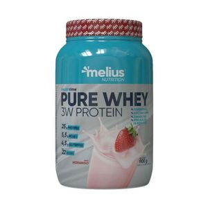 Pure Whey 3w Protein 900g Sabor Morango