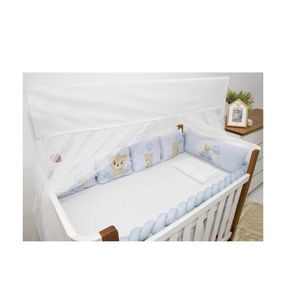 Kit Para Berço 10 Peças Americano Aconchego Merlin Cute Azul