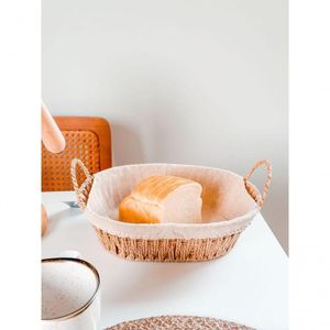 Cesta Para Pães Com Forro 30 Cm X 20 Cm X 12 Cm