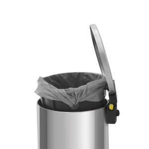 Lixeira com Pedal Tramontina Loop Aço Inox Polido 5 Litros