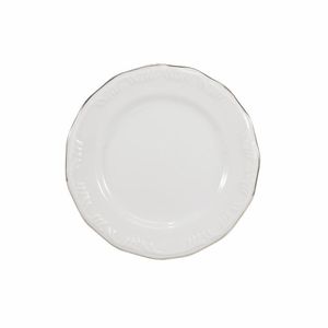 Conjunto De Pratos De Sobremesa 06 Peças Prata
