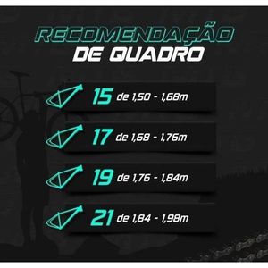 Bicicleta Aro 29 Ksw 24v Acera, Freio A Disco, Trava E K7 - Preto-prata - 21" Preto-prata