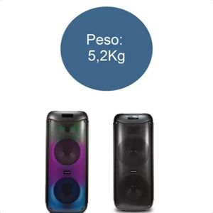 Caixa De Som Lumi Tower Lt950 Tws 32429 Frahm Preto Bivolt