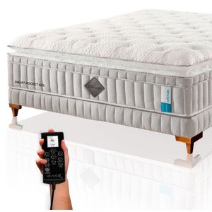 Colchão De Látex Smart Pocket Qgel Solteiro King 96x203cm