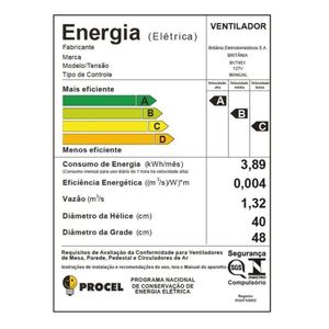 Ventilador Coluna 40cm Maxx Force 170W BVT451 Britânia Preto/Cinza 127V